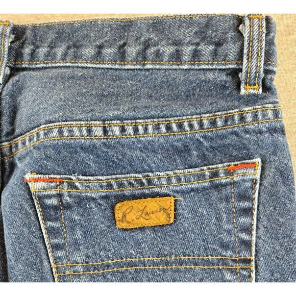 Vtg Polo Ralph Lauren‎ Women's Jeans Size 8 Blue Signature Bootcut Denim (30x30) - Picture 10 of 11